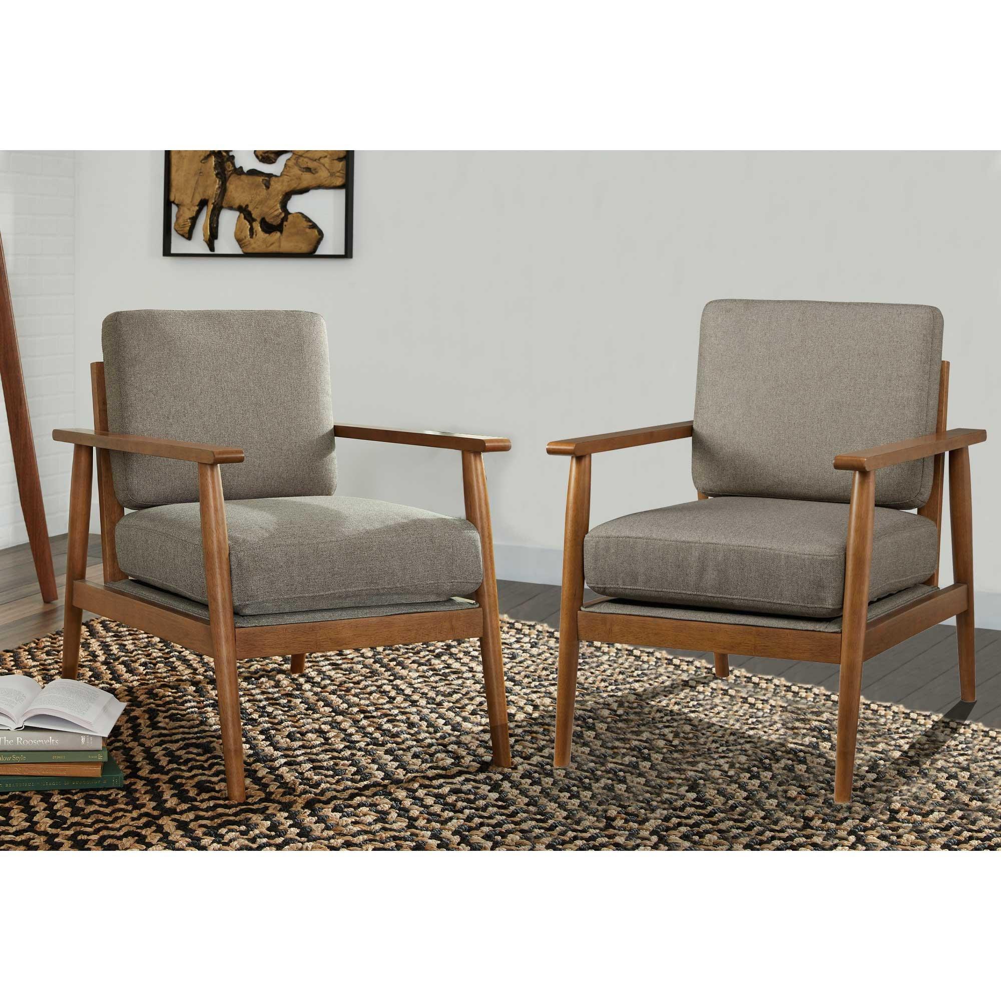 Rent to Own Ashley Two Bevyn Accent Chairs Light Beige at Aaron's today!
